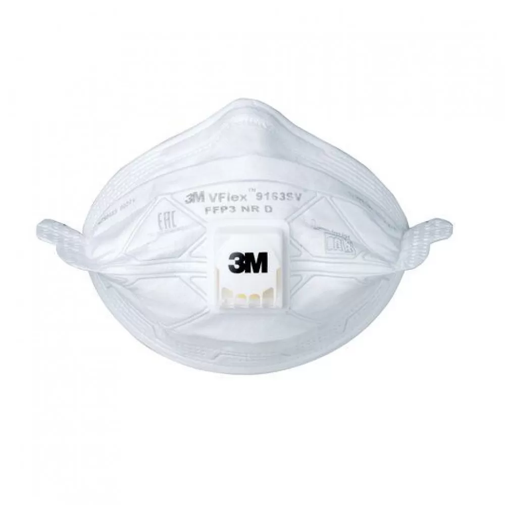 3M™ VFlex™ 9163SV Респиратор противоаэрозольный класс защиты FFP3 NR D, складной, с клапаном выдоха, размер малый