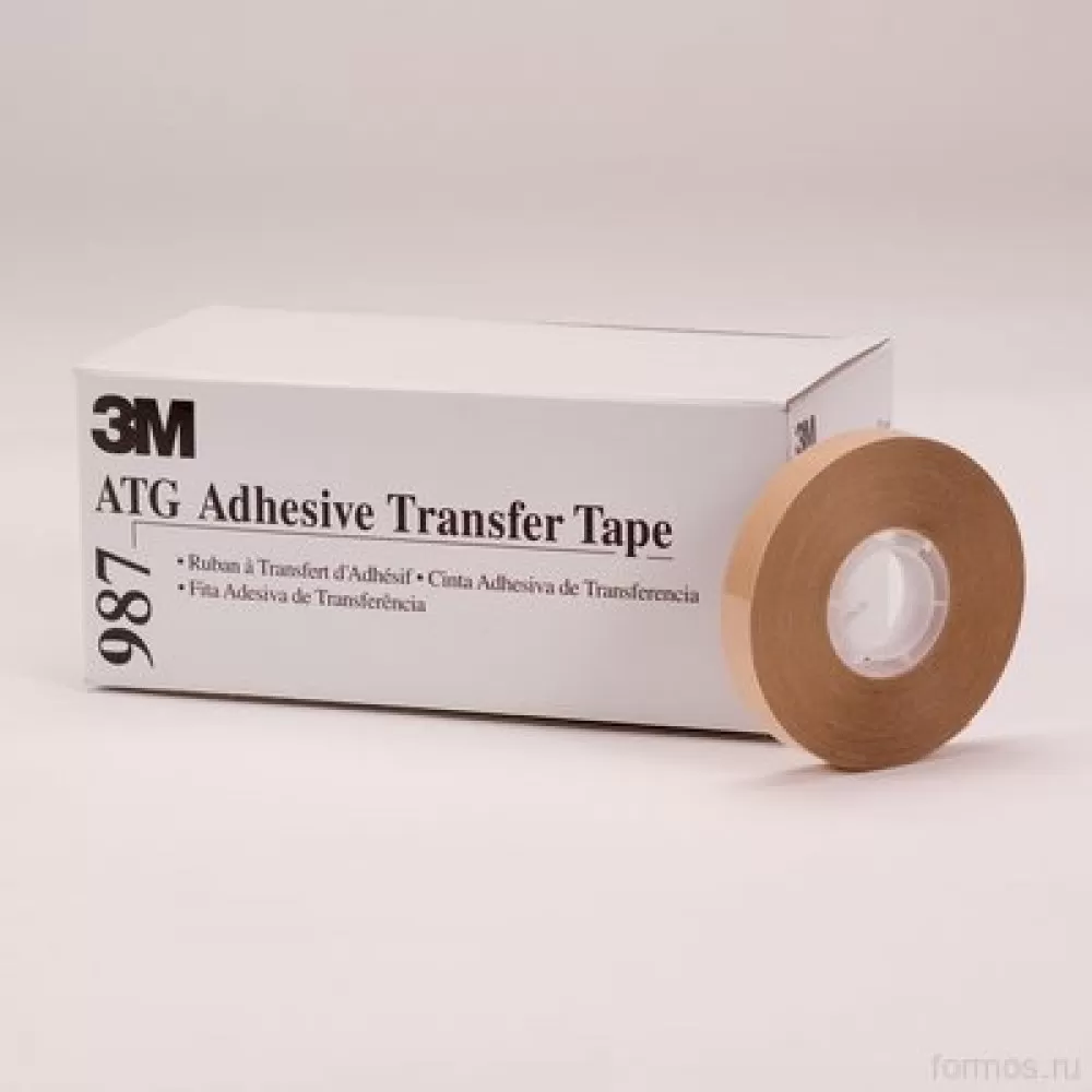 3M™ Scotch® ATG 987 Лента Двусторонняя Безосновная , прозрачная, 6мм х 32,9м